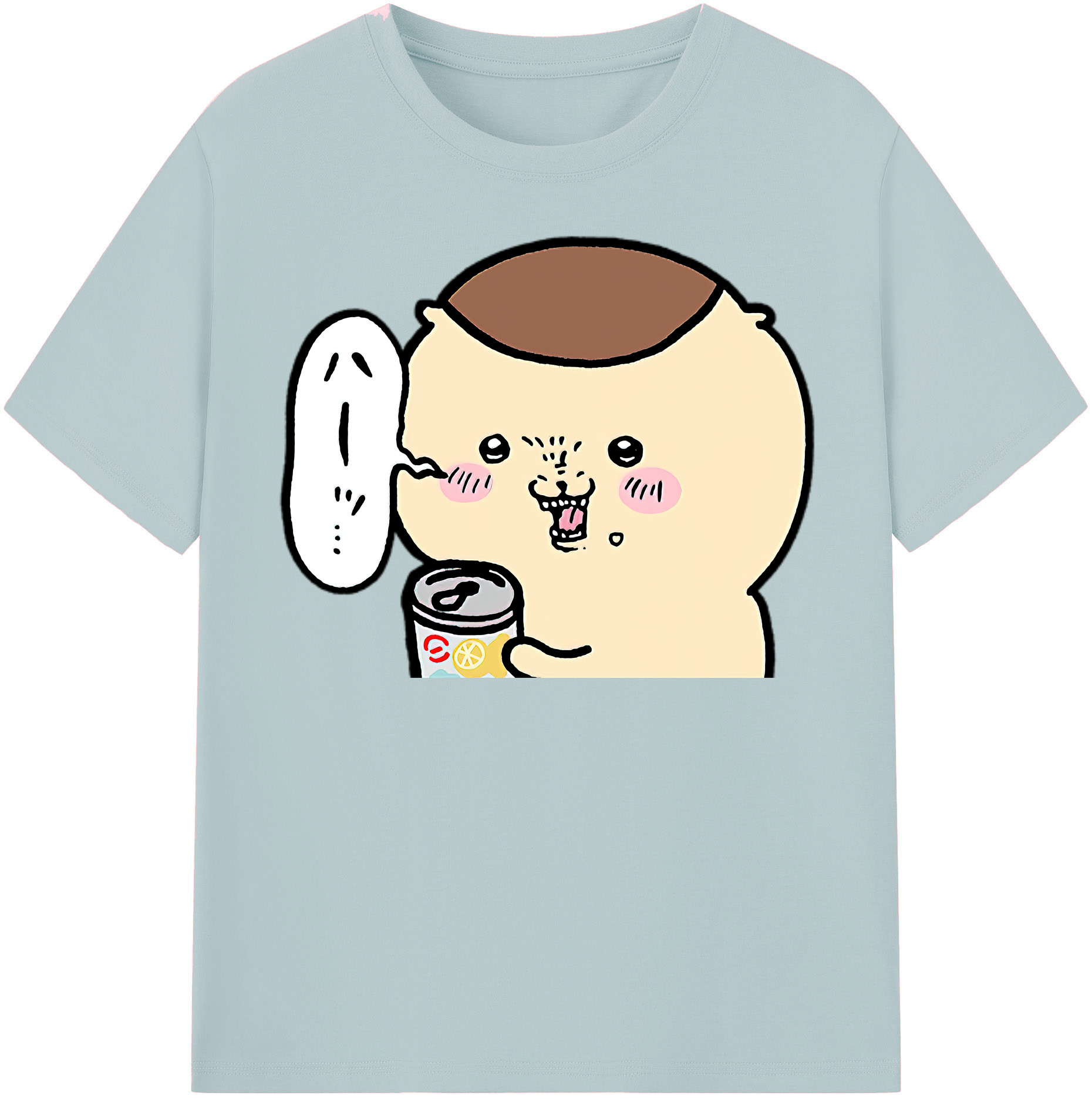 （画像用） ちいかわ くりまんじゅう Chii-kawa kuri manjū 綿100％半袖Tシャツ（フロントプリント）